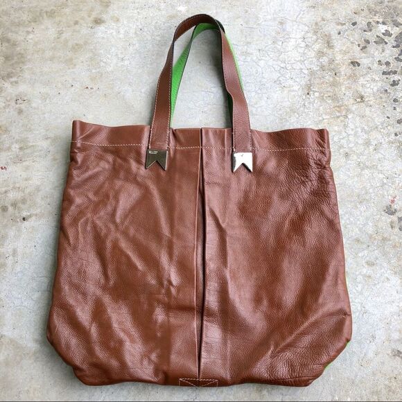 Meredith Wendell Mullet two tone leather tote bag - Picture 2 of 8